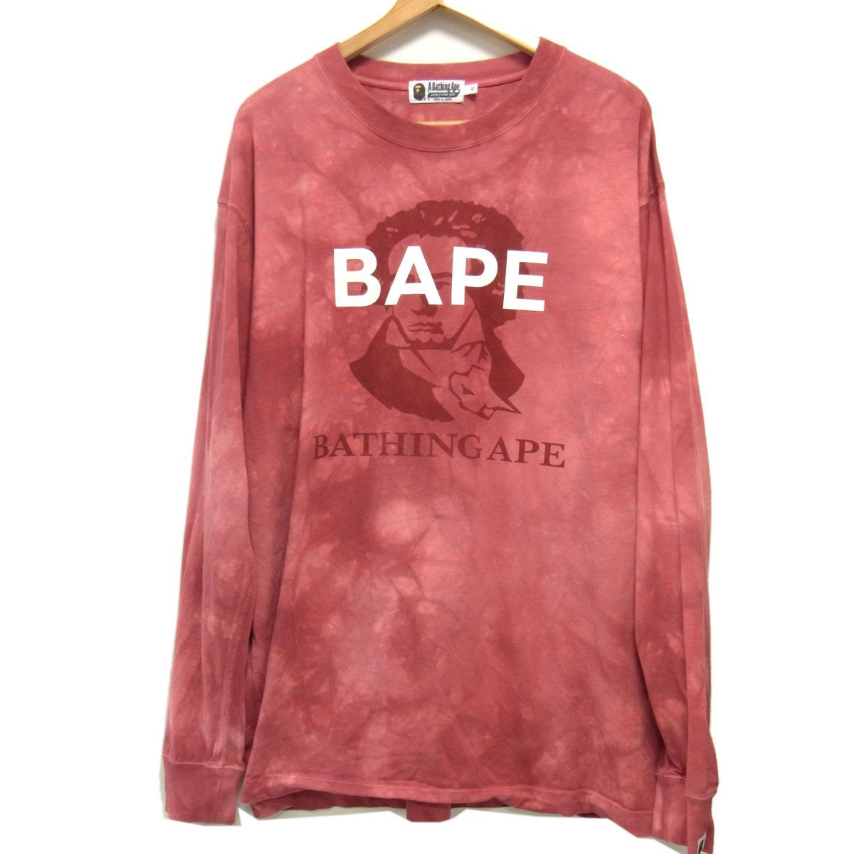 ☆A BATHING APE アベイシングエイプ クルーネック ロングTシャツ 