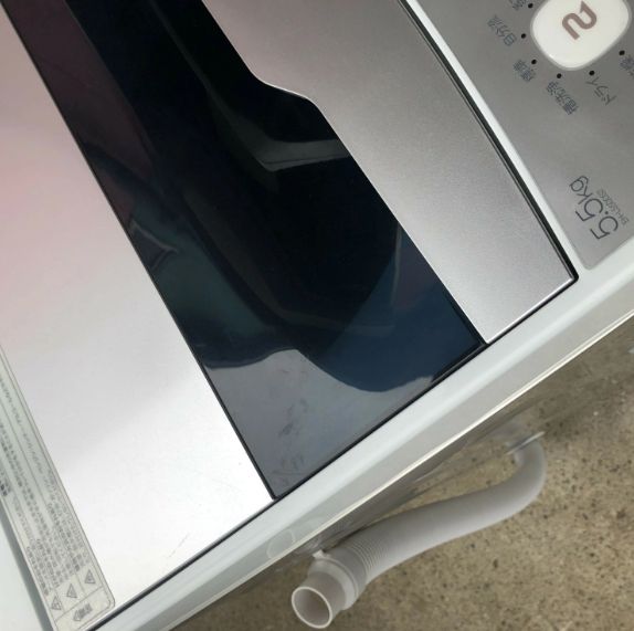 25-1268【中古】 エルソニック 5.5kg 全自動電気洗濯機 EH-L55DDS2 