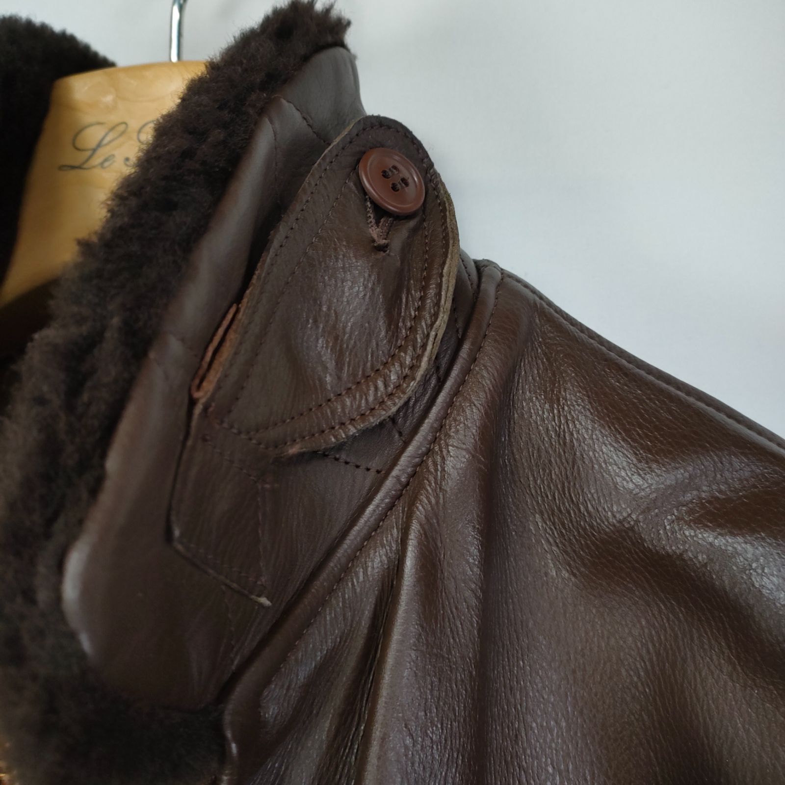 70s 米軍 実物 G-1 フライトジャケット レザー サイズ40 ブラウン 70s