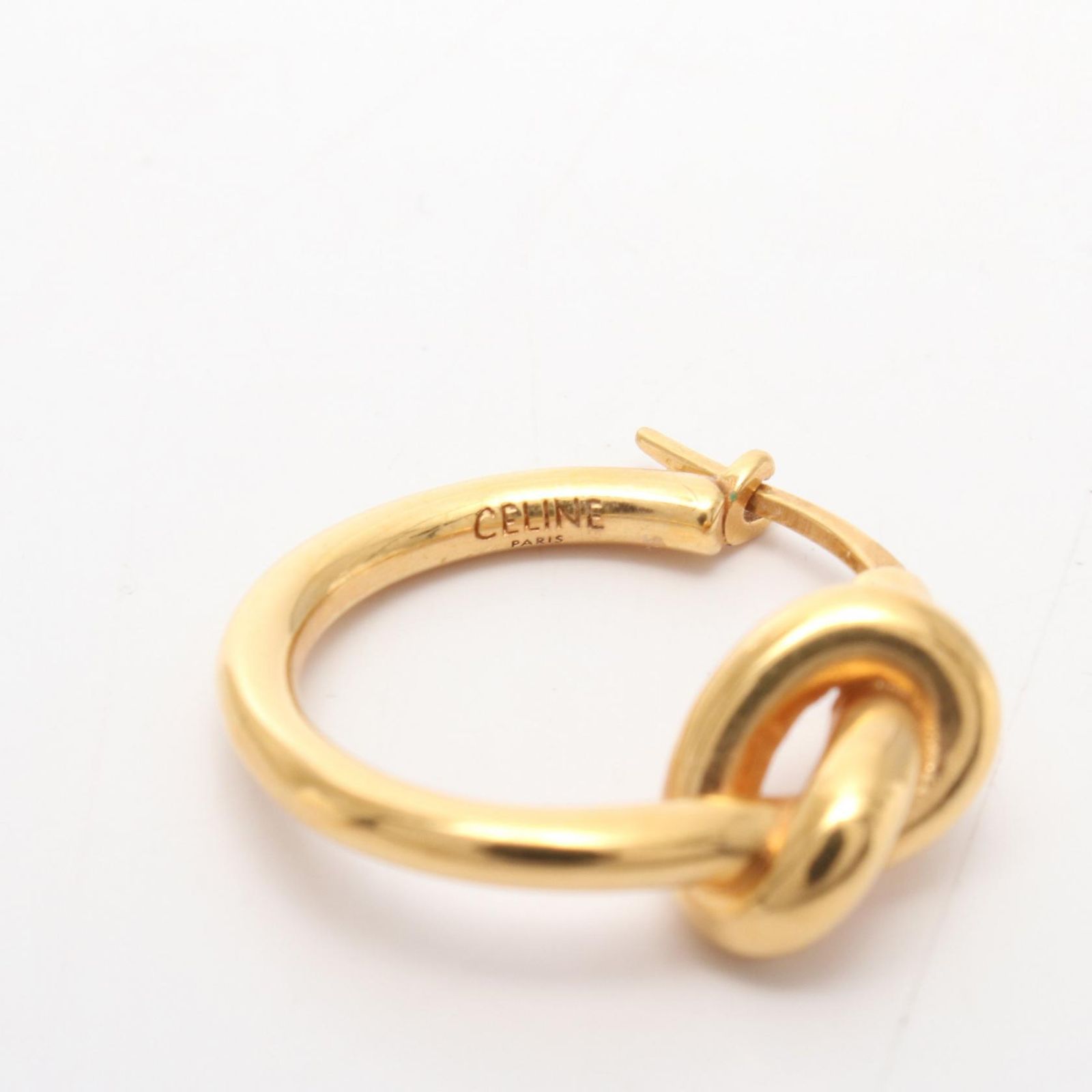 女流様 CELINE ピアス セリーヌ CELINE ピアス ノット スモールフープ SCA1224 GP