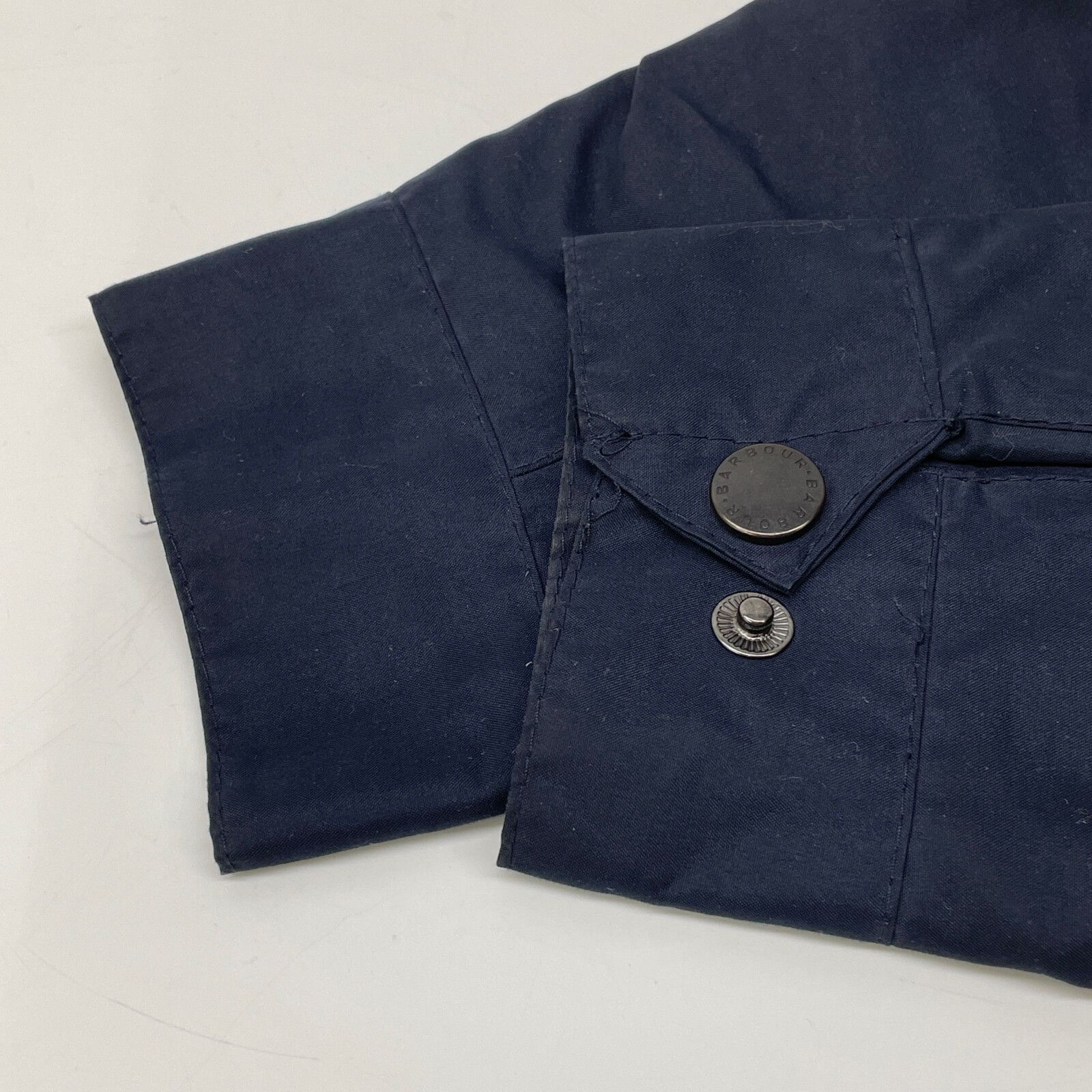 良品】バブアー インターナショナル ライトニングジャケット M 紺色 英国製