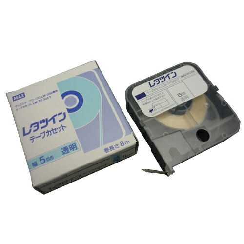 マックス チューブマーカー・レタツイン旧機種専用消耗品 LM91035 透明テープ 1巻8m