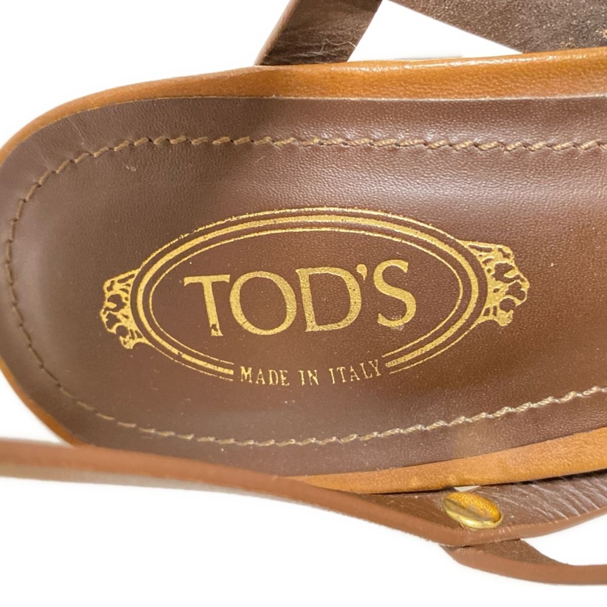 TOD'S トッズ 美品 ブラウン ブラック ヒールサンダル 35 1/2 楽天市場】トッズ TODS サンダル ブラウン レディース