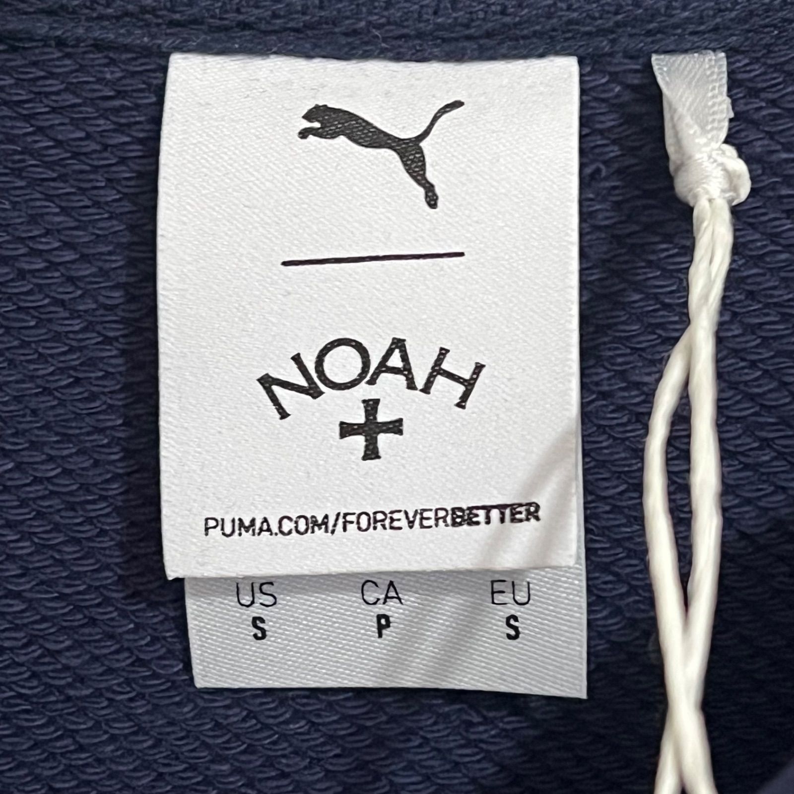PUMA NOAH プーマ ノア 襟付き スウェット トレーナー ネイビー メンズ 