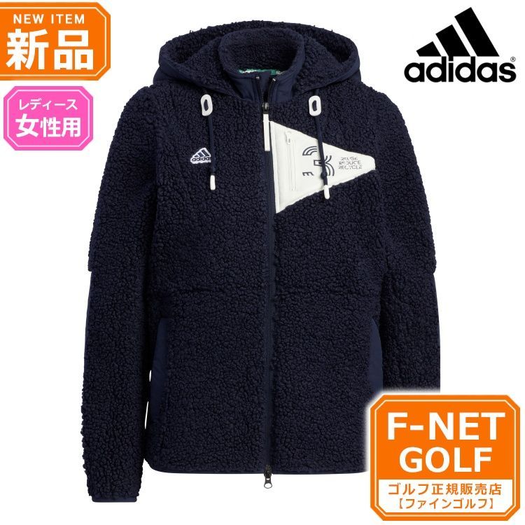 レジェンドインク】秋 冬 adidas アディダス ゴルフウェア BY044 PLAY GREEN ボアフリース 長袖フルジップフーディージャケット  [保温] （レディース） - メルカリ