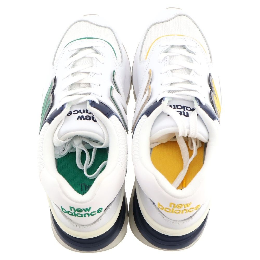 New Balance (ニューバランス) U574LGBE × BEAMS BOY IS A CLASSIC MADE DOUBLE ビームスボーイ イズ ア クラシック メイド ダブル ローカットスニーカー ホワイト US8.5/26.5cm