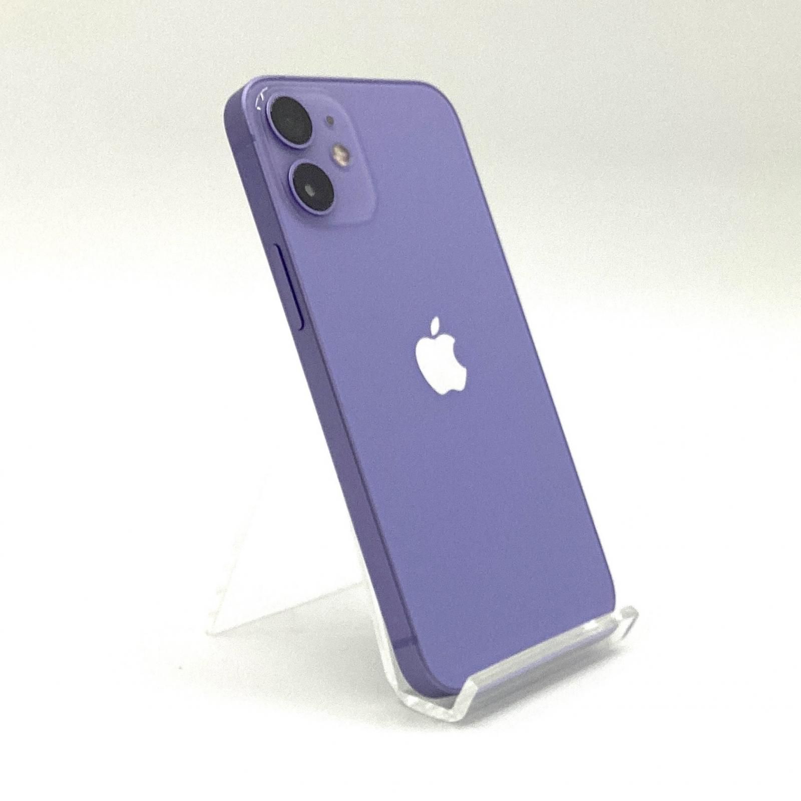 【全額返金保証】【最速発送】Apple iPhone 12 mini 64GB パープル SIMフリー 74% 美品 動作確認済