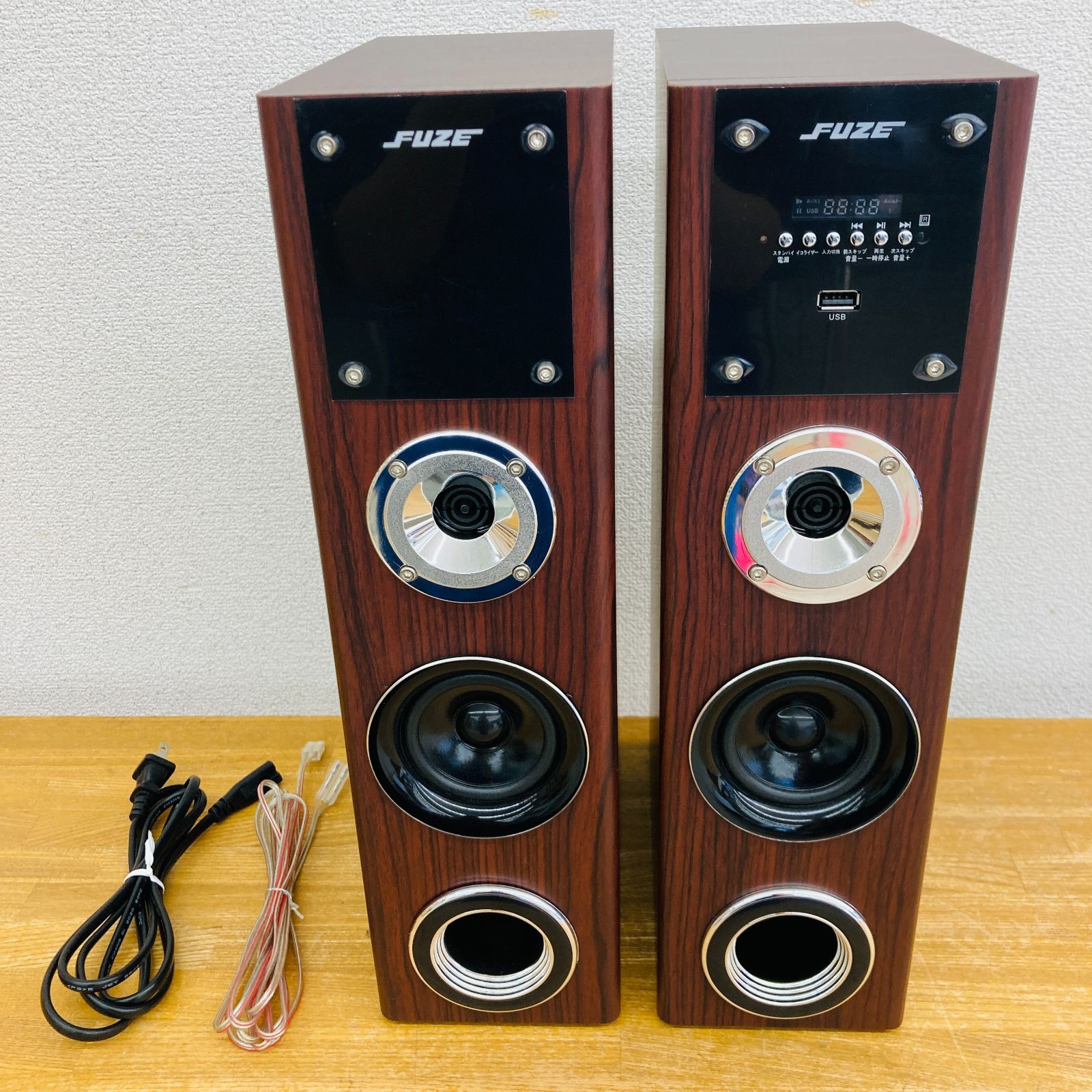 フューズ fuze 2ch ダブルウーファータワースピーカー デジタル Fuze 2chダブルウーファータワースピーカー ASW2000 動作品