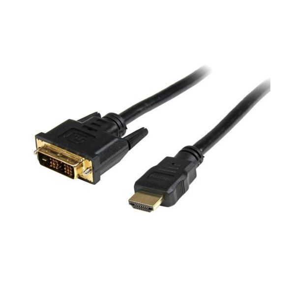 まとめ StarTech.com HDMI-DVI-D変換ケーブル 50cm ブラック HDDVIMM50CM 1本 ×3セット