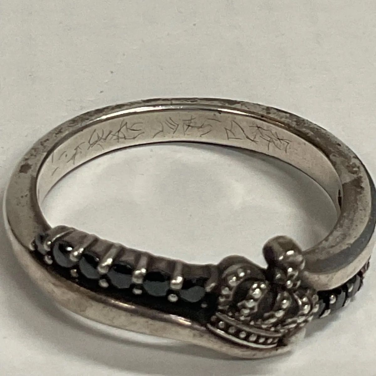 82.Justin Davis CIRCULAR CROWN リング SILVER925 サイズ20号【併売品 