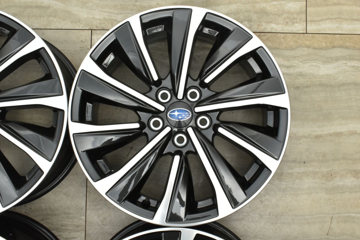 新車外し品 スバル VN レヴォーグ STIスポーツ 純正 18in 7.5J 55 PCD114.3 4本セット 交換用に WRX S4 クロストレック フォレスター TRITUETUBI_COM