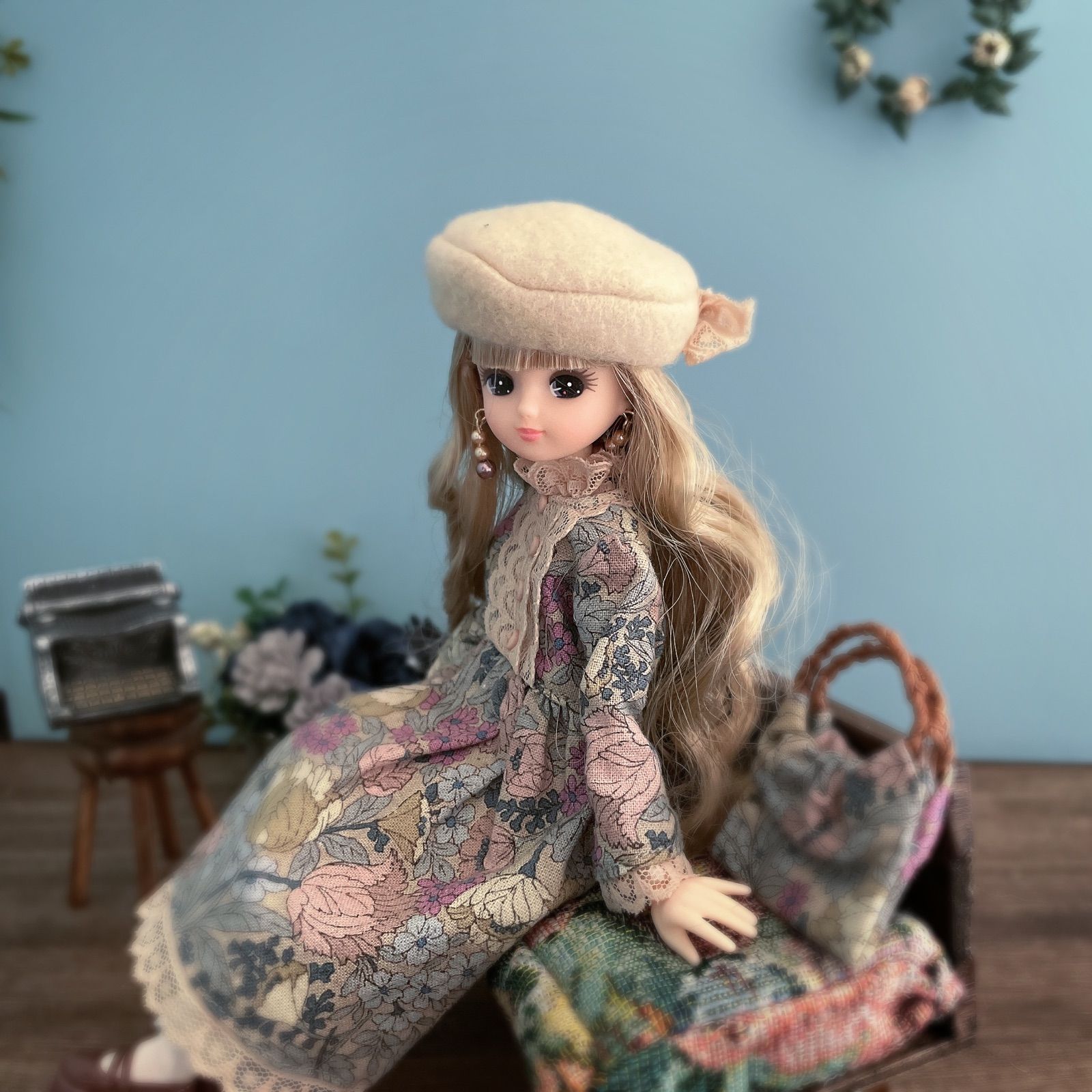 リカちゃんワンピース 【アンティークレースPink】 Lisa_closet - メルカリ