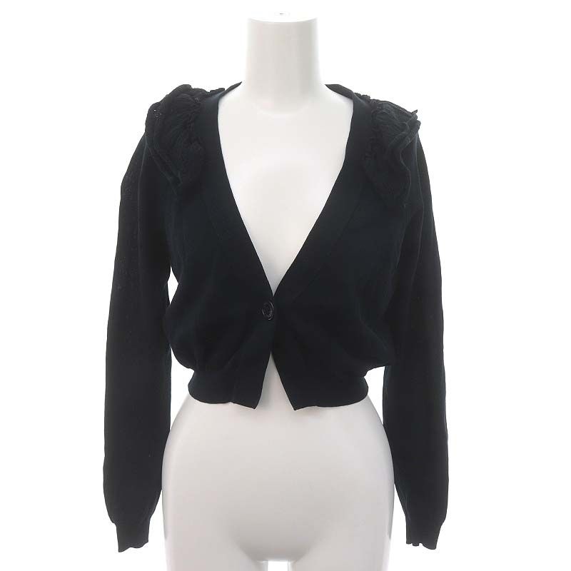 ラブモスキーノ LOVE MOSCHINO フリルカーディガン ボレロ ニット 長袖  