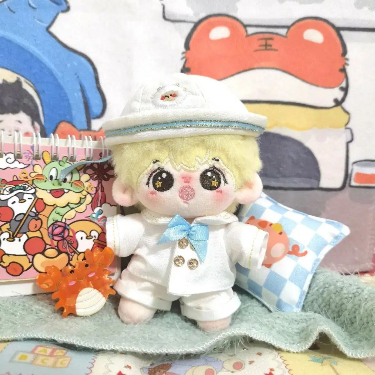 クンデンイ　ポップアップ　コスチューム　10cm ぬいぐるみ りょっくん 10cmミニぬいぐるみ | ぬいぐるみストラップ