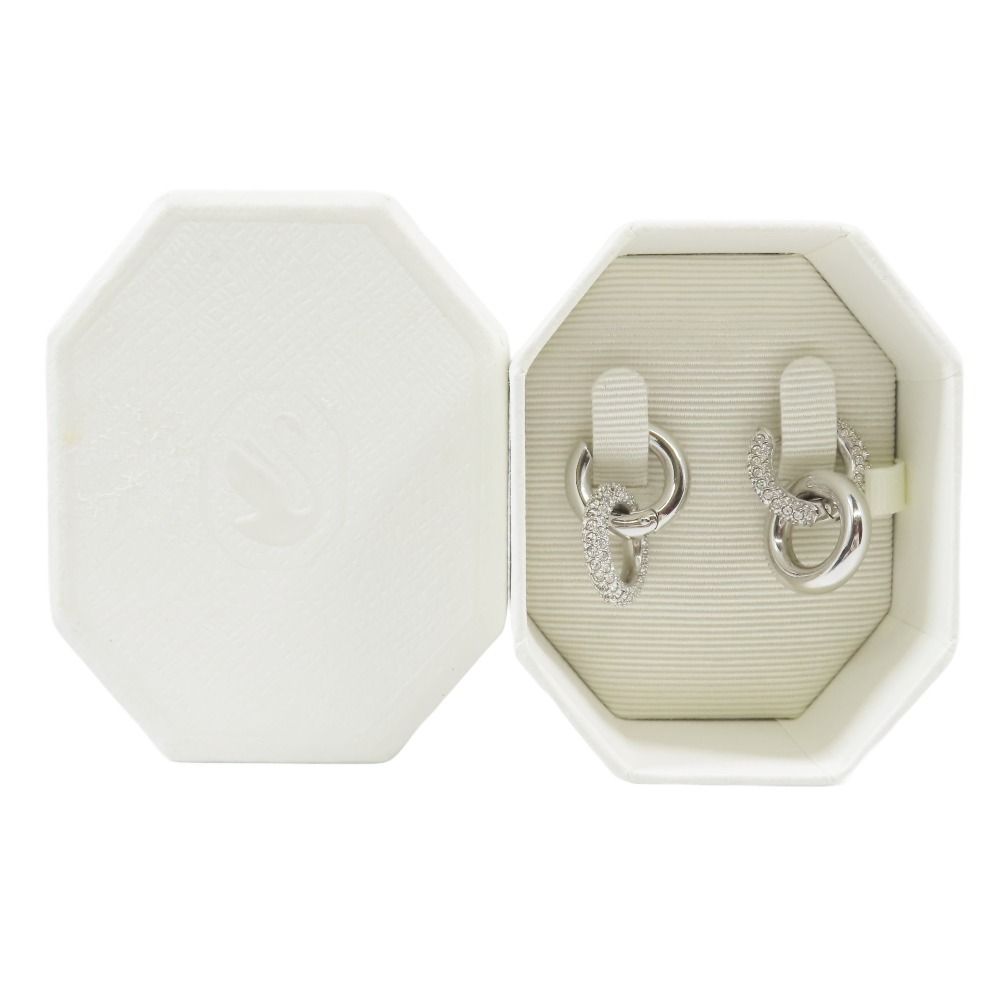 新品同様 SWAROVSKI スワロフスキー Dextera フープピアス  