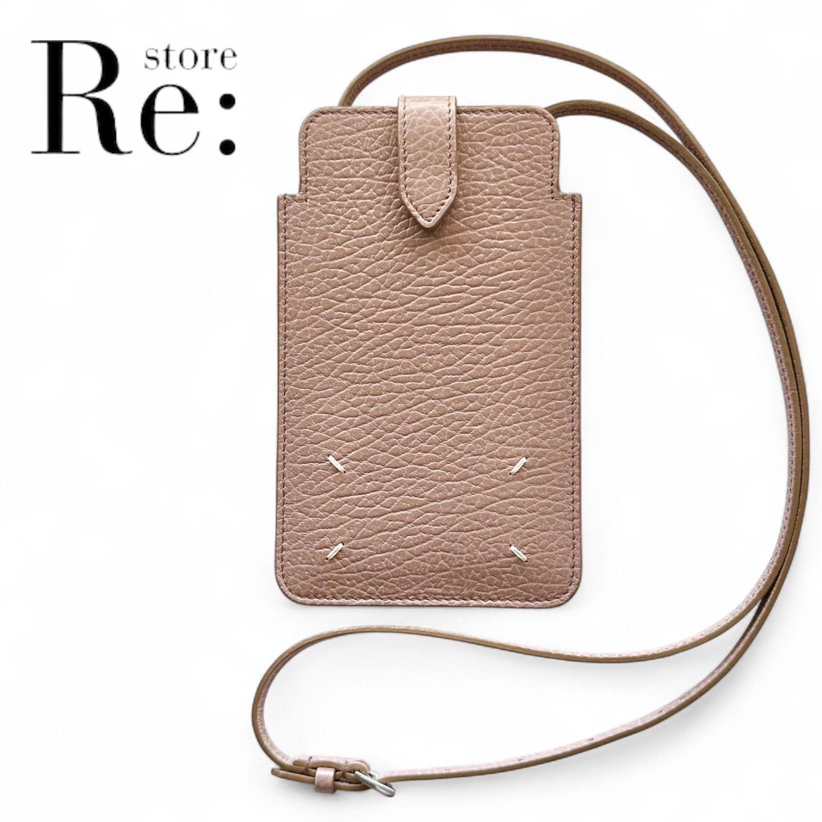 美品】Maison Margiela メゾンマルジェラ スマホショルダー ベージュ系