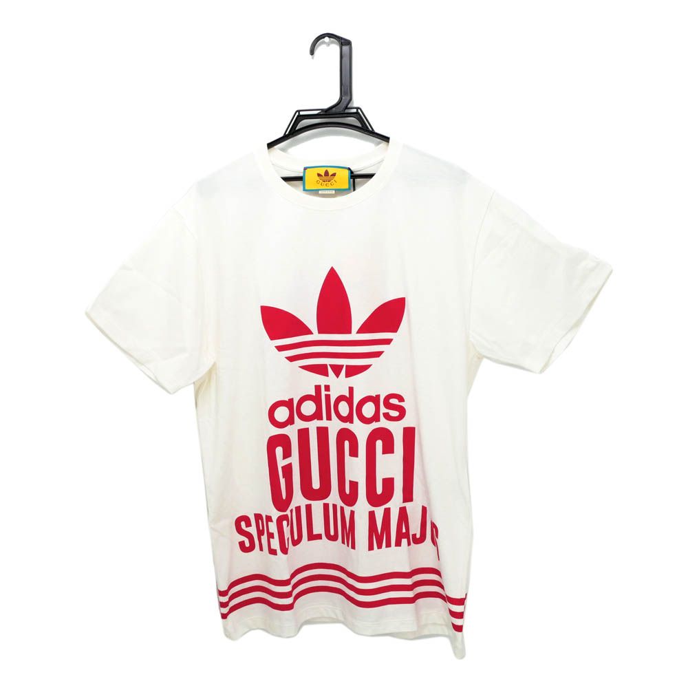 グッチ GUCCI ロゴ 半袖Tシャツ ボーダー トップス 半袖Ｔシャツ 綿 レッド ホワイト レディース 中古 GUCCI - SALE【美品】GUCCI グッチ 半袖Tシャツ ボーダー ロゴ