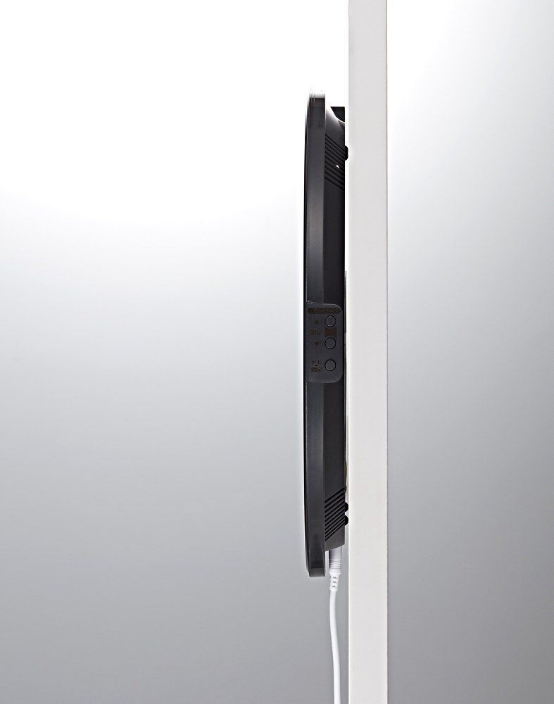 掛け時計 置き時計 電波時計 365色 LED 推し色 変更機能付き黒 イロリア 掛け時計 置き時計 電波時計 365色 LED 推し色 変更機能付き黒