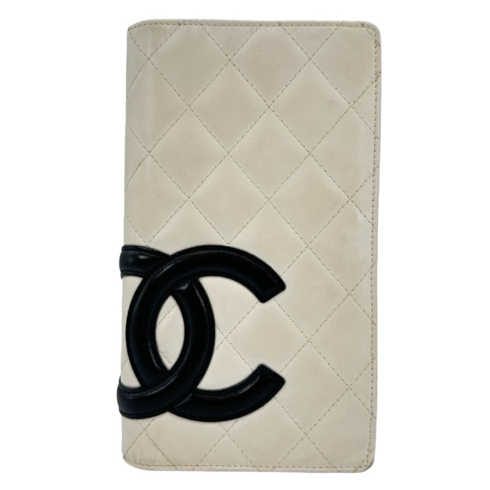 CHANEL】シャネル カンボンライン 白 レディース 長財布 - メルカリ