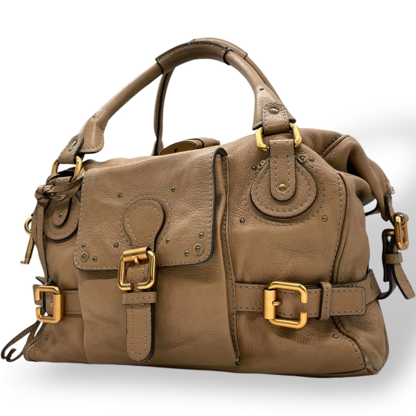 美品】Chloe クロエ パディントン ボストンバッグ ハンドバッグ