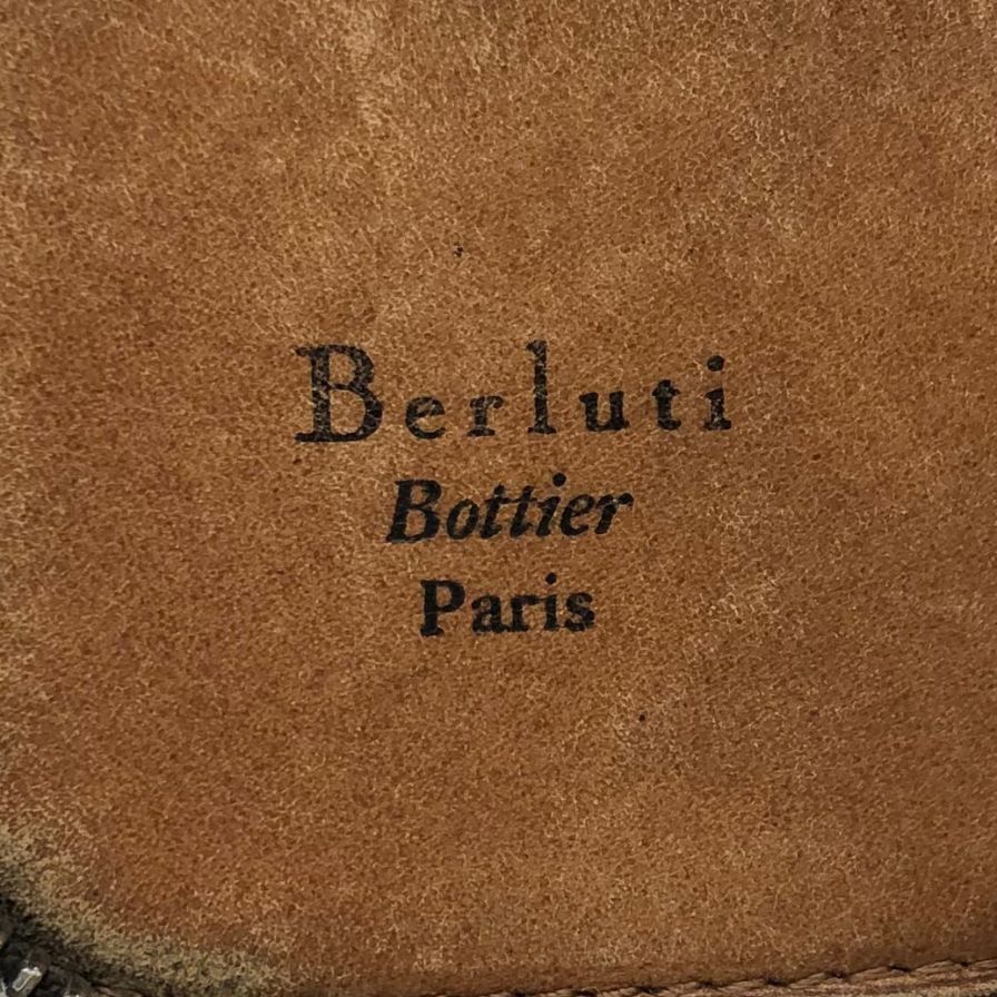 ベルルテッィ レザー キーケース カリグラフィ ブラウン BERLUTI