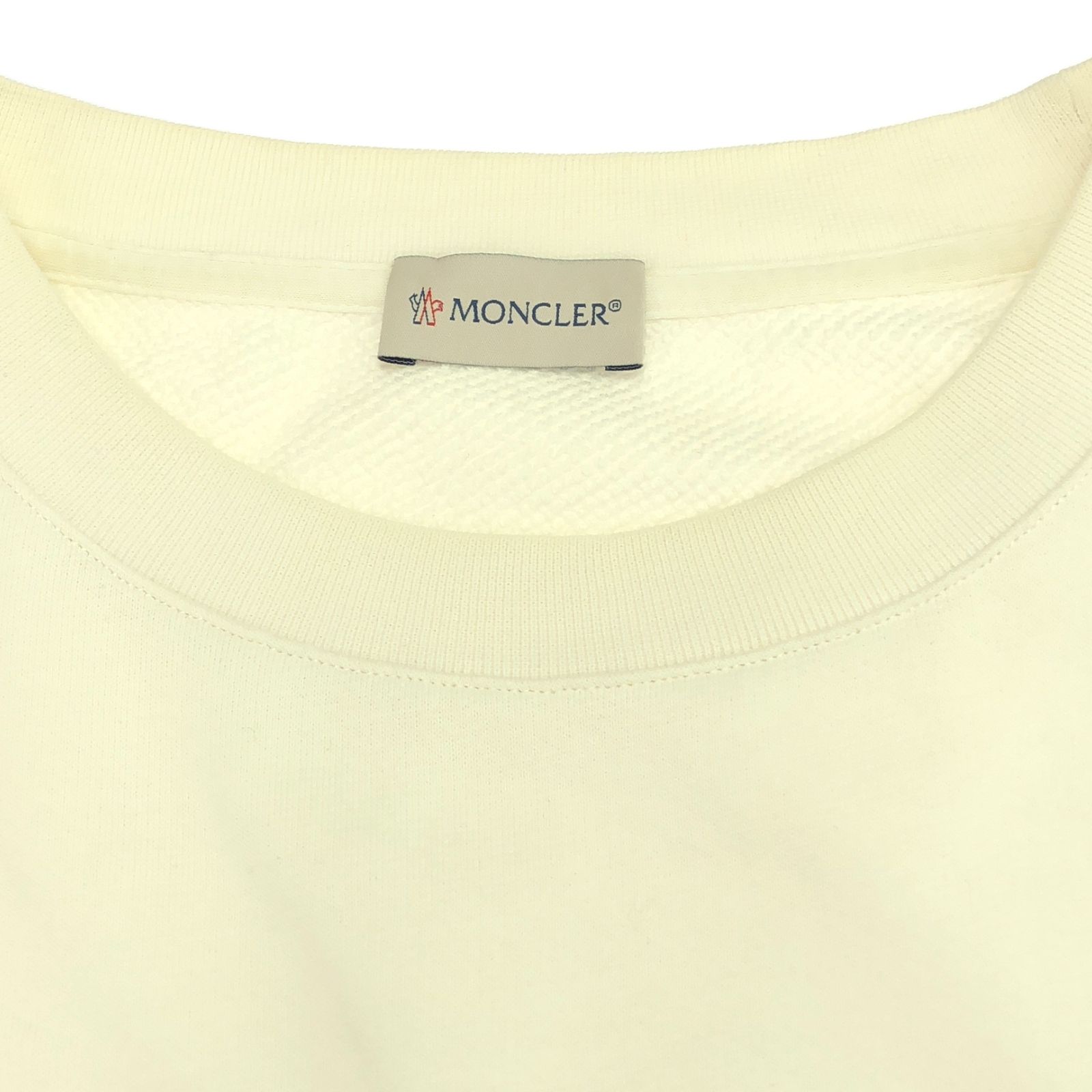 MONCLER ストーン装飾　ホワイト　スウェット モンクレール MONCLER スウェット スウェット ラインストーン
