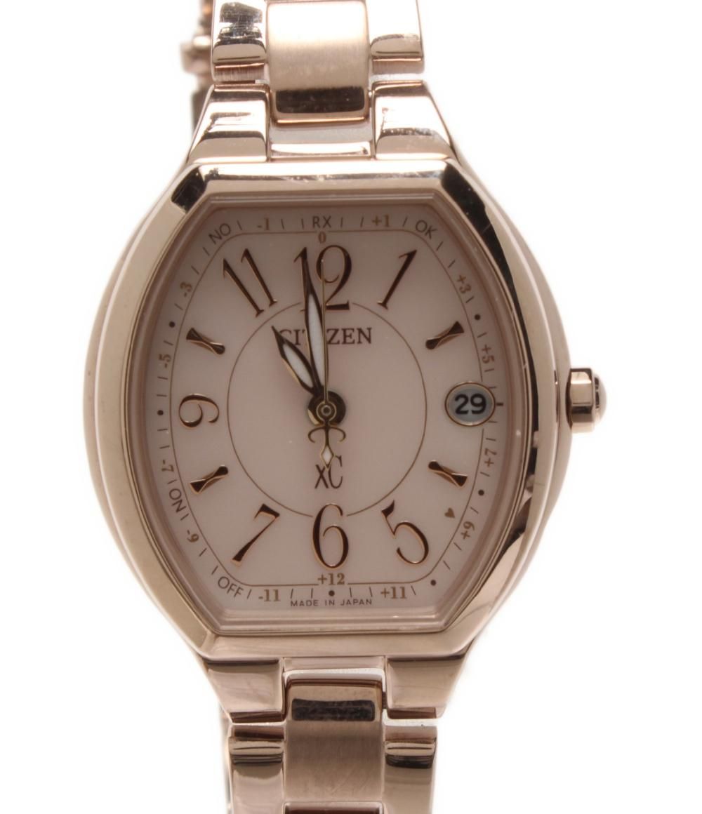 シチズン 腕時計 ES9365-54W ソーラー ピンク レディース CITIZEN