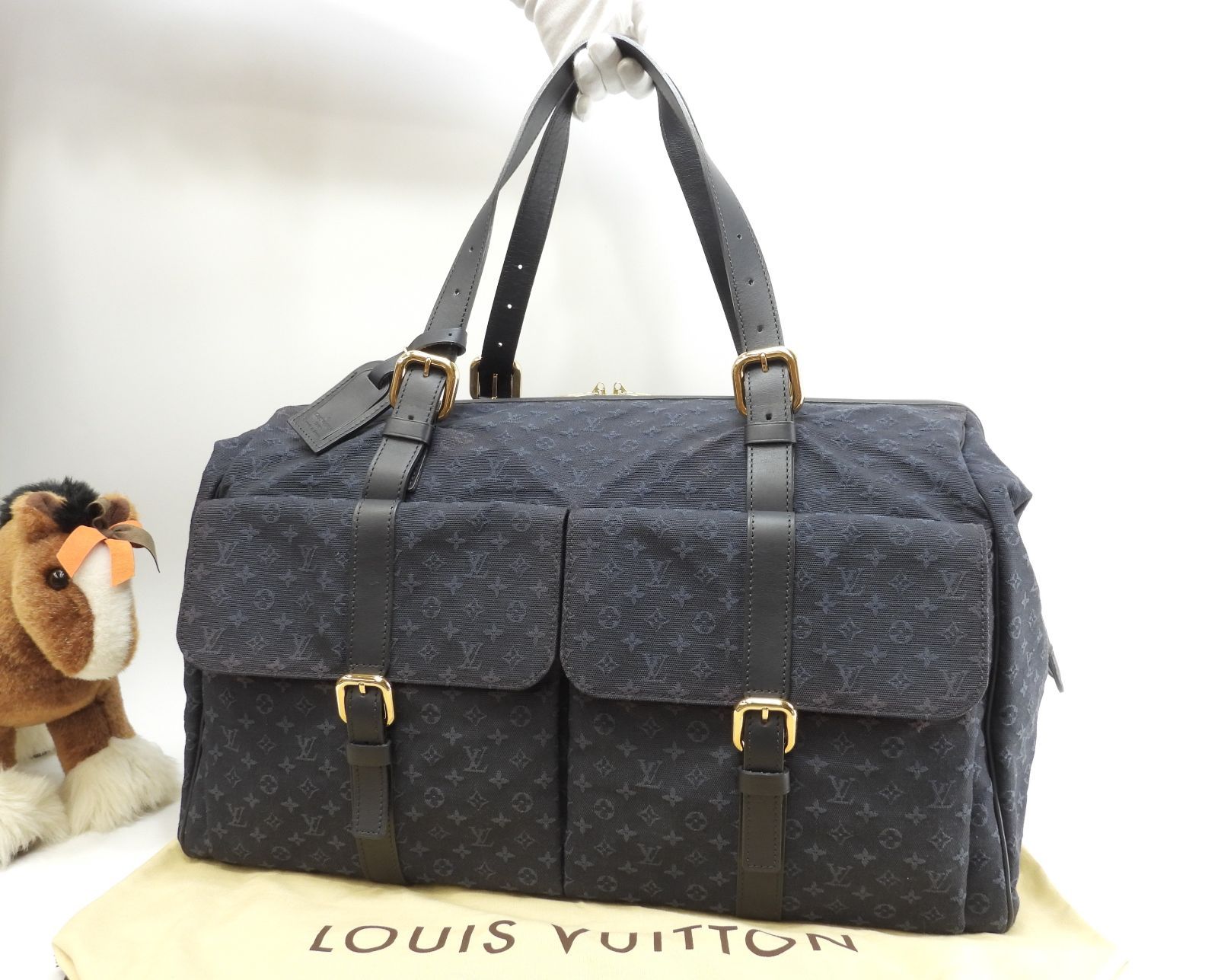 ルイヴィトン ルイーズ M42321 モノグラムミニ|TSTブルー ボストンバッグ VI1012