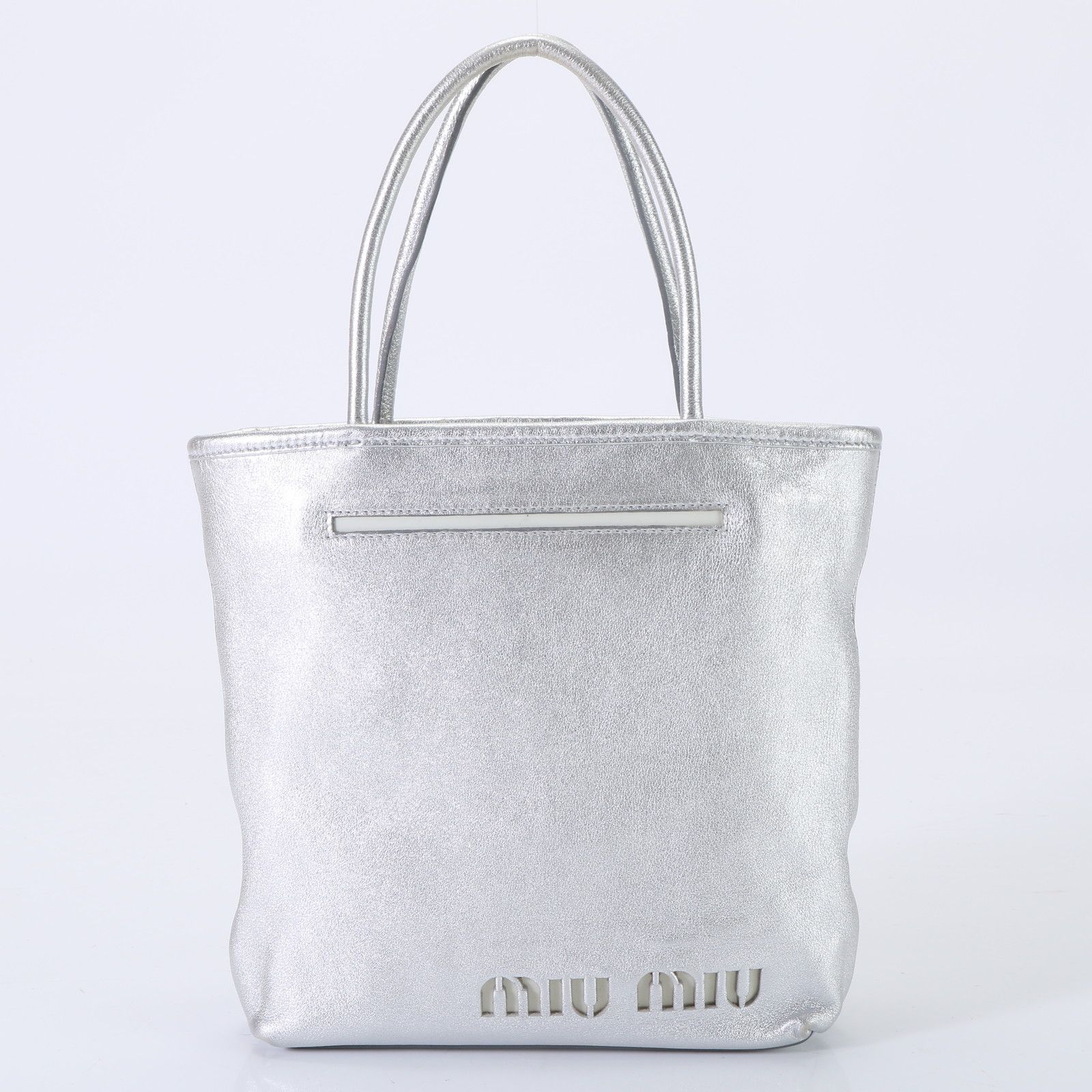 iu シルバー（銀色）系 MiuMiu(ミュウミュウ) トートバッグ