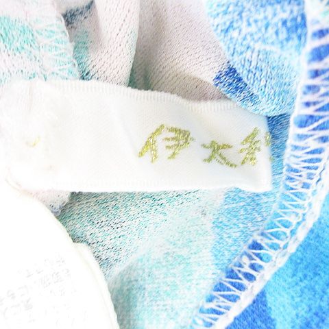伊太利屋 イタリヤ 花柄 フリル Ｖネック ビジュー ストーン カットソー 伊太利屋 イタリヤ 花柄 フリル Vネック ビジュー ストーン