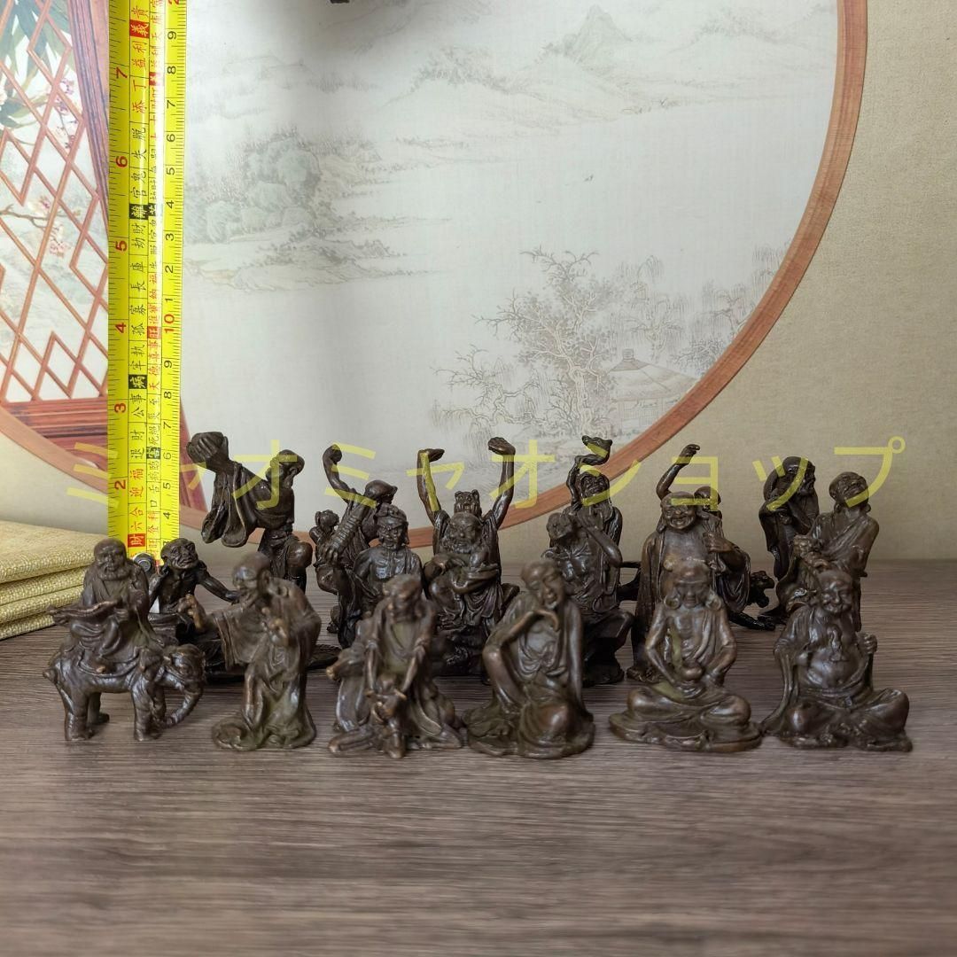 仏教美術 仏像 十八羅漢 小仏像 銅製 銅器 寺院所蔵 細密 十八羅漢像