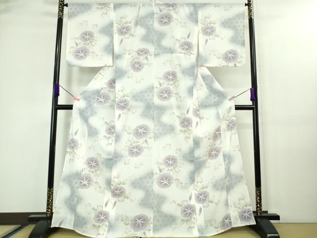 平和屋着物□極上 澤屋重兵衛 小紋 格子柄 香色地 証紙