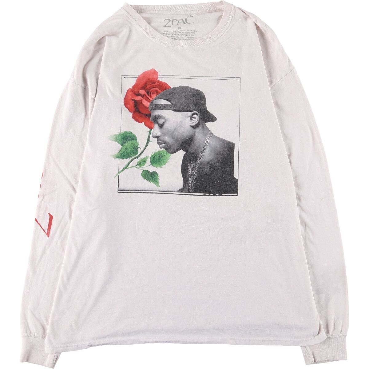 古着 2pac トゥーパック ラップ ロングTシャツ ロンT メンズXL相当/eaa497839
