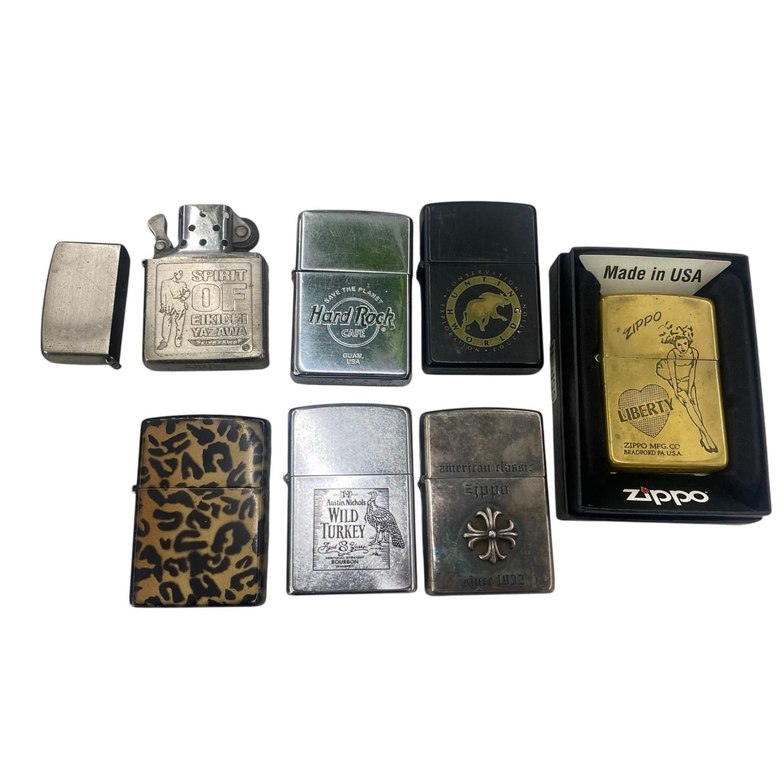 170590 ジャンク品 ZIPPO ジッポ ZIPPO オイルライター 7点まとめ売り