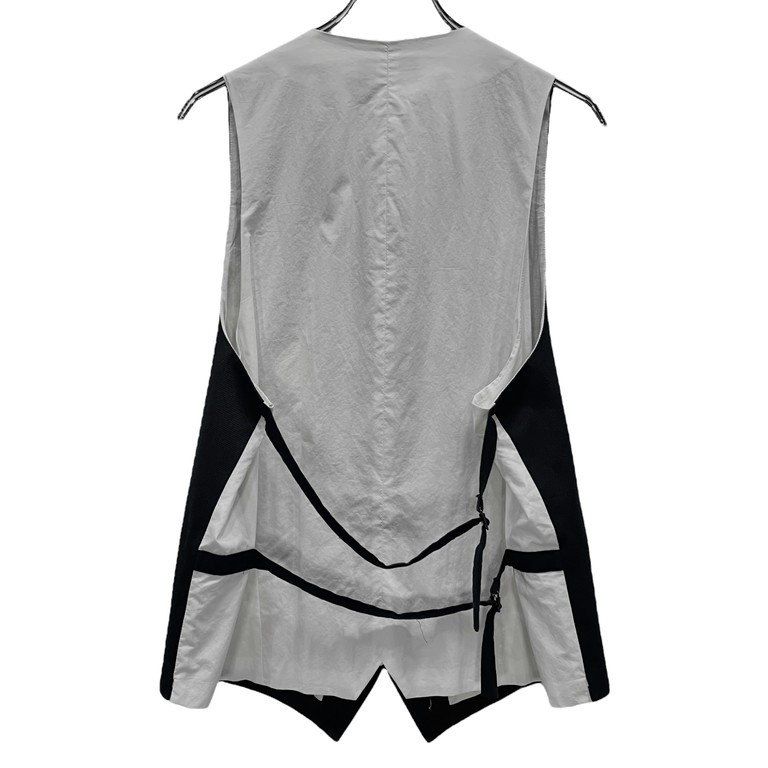 ANN DEMEULEMEESTER 2010AW フード付きジレ ANN DEMEULEMEESTER 08SS ダブルバックベルト5Bロングベスト