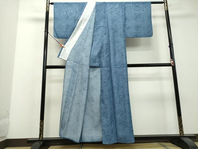 平和屋着物▽小紋　単衣　片輪車間道　洗える着物　AAAU6486iu 平和屋着物▽小紋 単衣 片輪車間道 洗える着物 AAAU6486iu