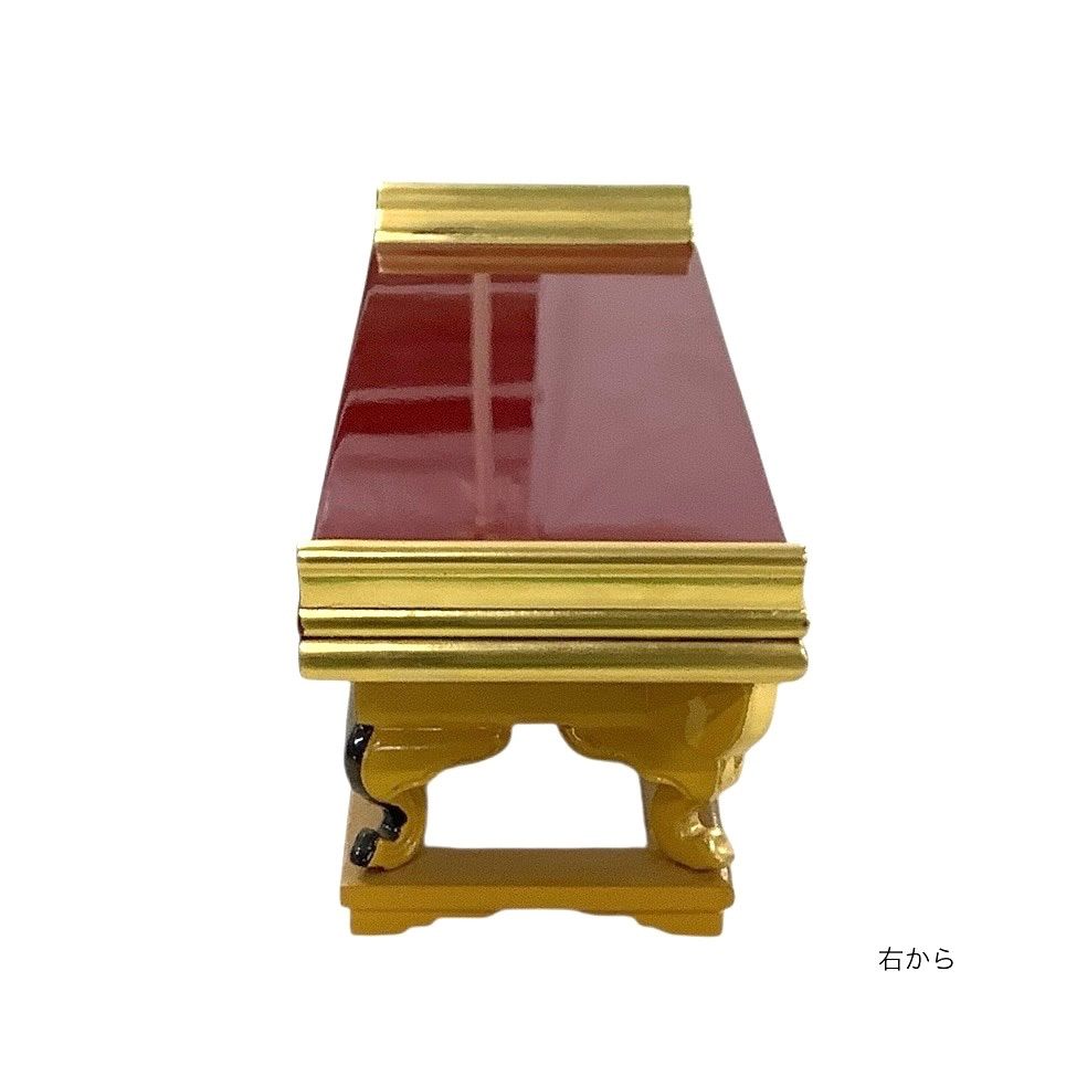  上卓 前卓 和讃卓 10 0寸 上前彫 朱塗 木製金箔 真宗大谷派 東 その他 仏壇 仏具