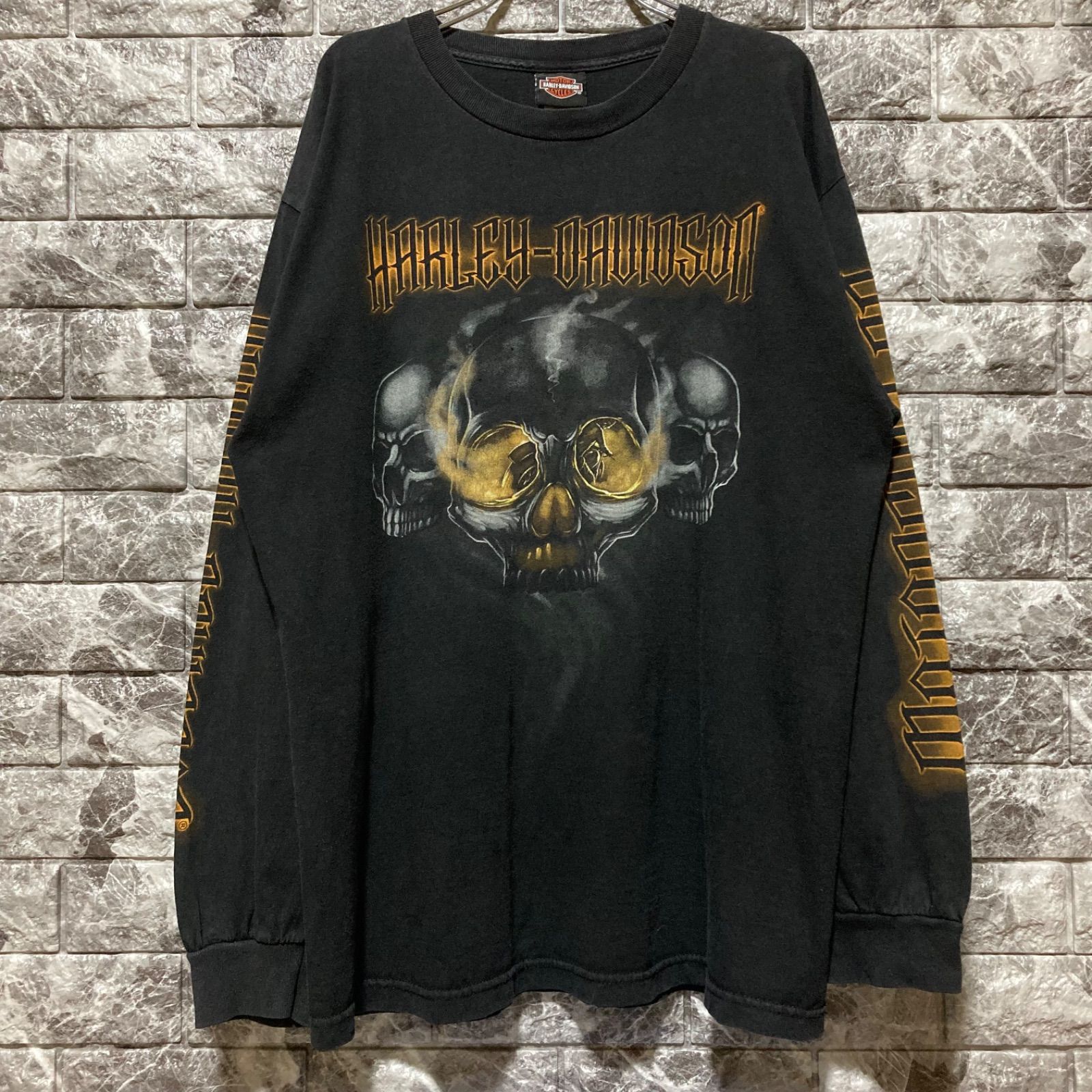 HARLEY DAVIDSON ロンT スカル ハーレーダビッドソン a2 - メルカリ