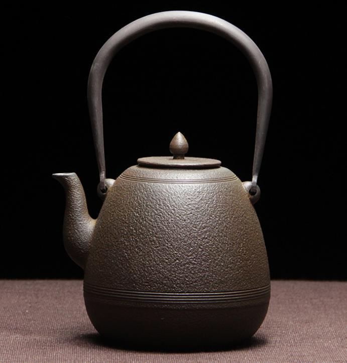 1200ml 茶道具 老鉄瓶 未塗装鉄器 提梁壺 対応 鉄やかん 鉄分補給 鉄びん ケトル