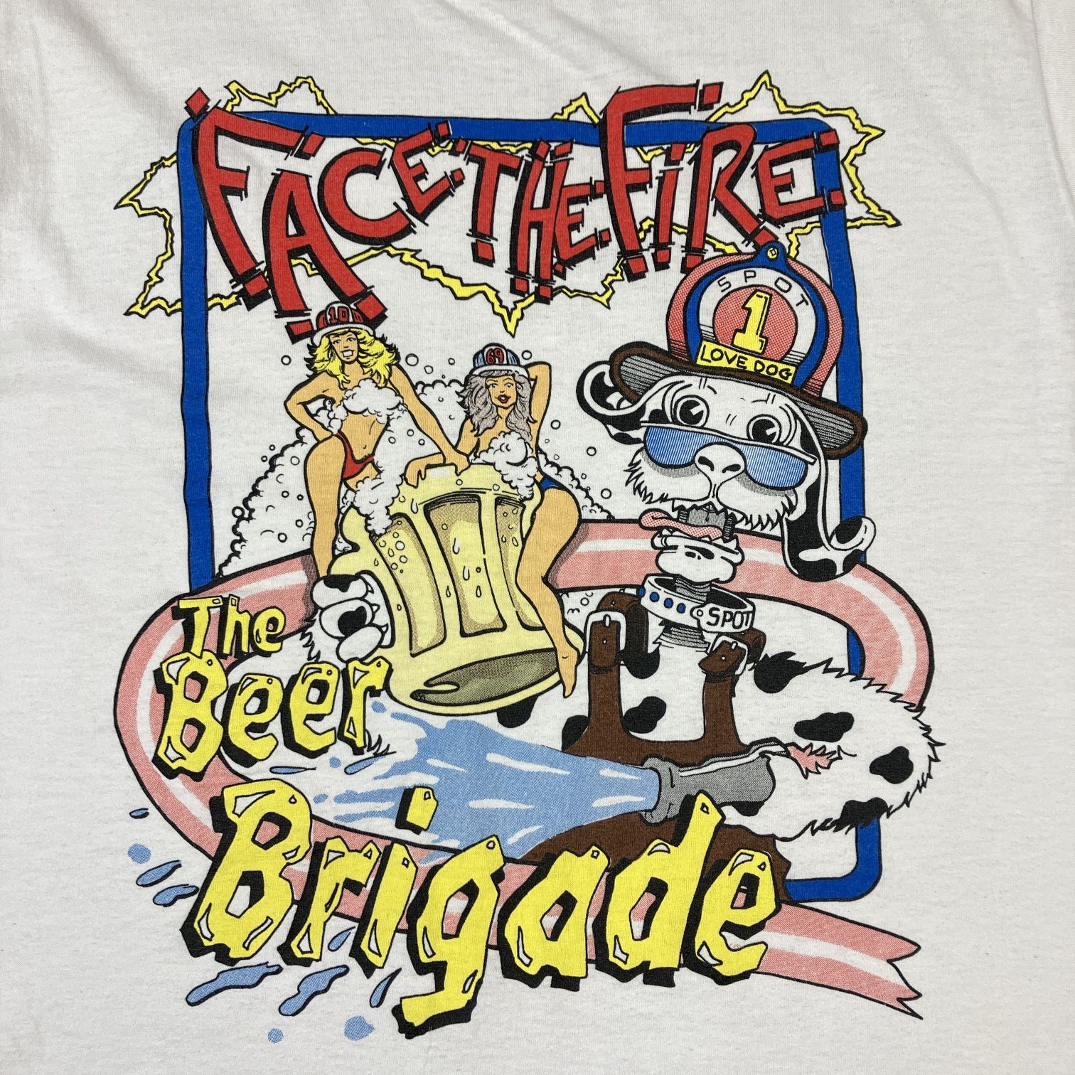 90年代 グラフィック Tシャツ 90´s SCREEN STARS BEST FACE THE FIRE T-SHIRTS