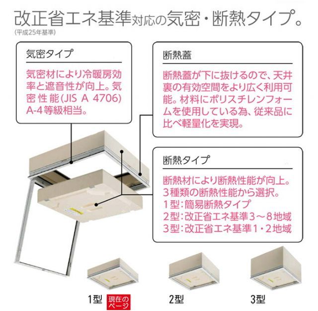 天井 アルミ天井点検口