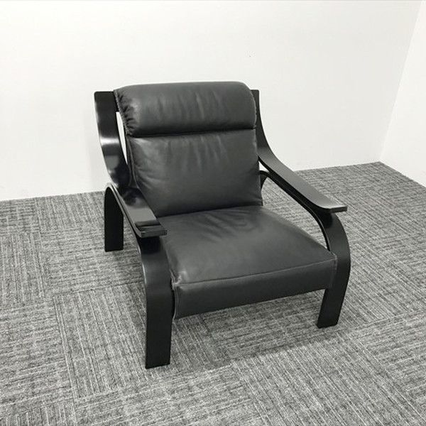応接用 一人掛けソファー アルフレックス ウッドラインアームチェア ブラック