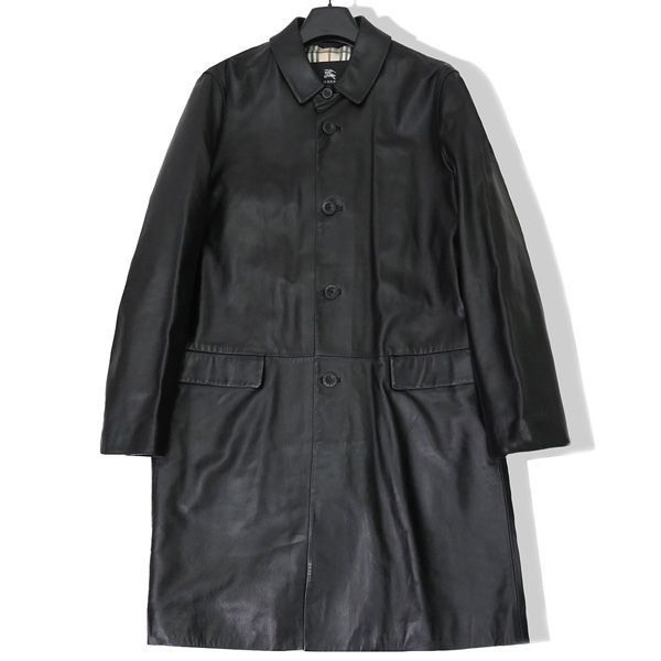 美品 BURBERRY BLACK LABEL バーバリー ブラックレーベル オールレザー