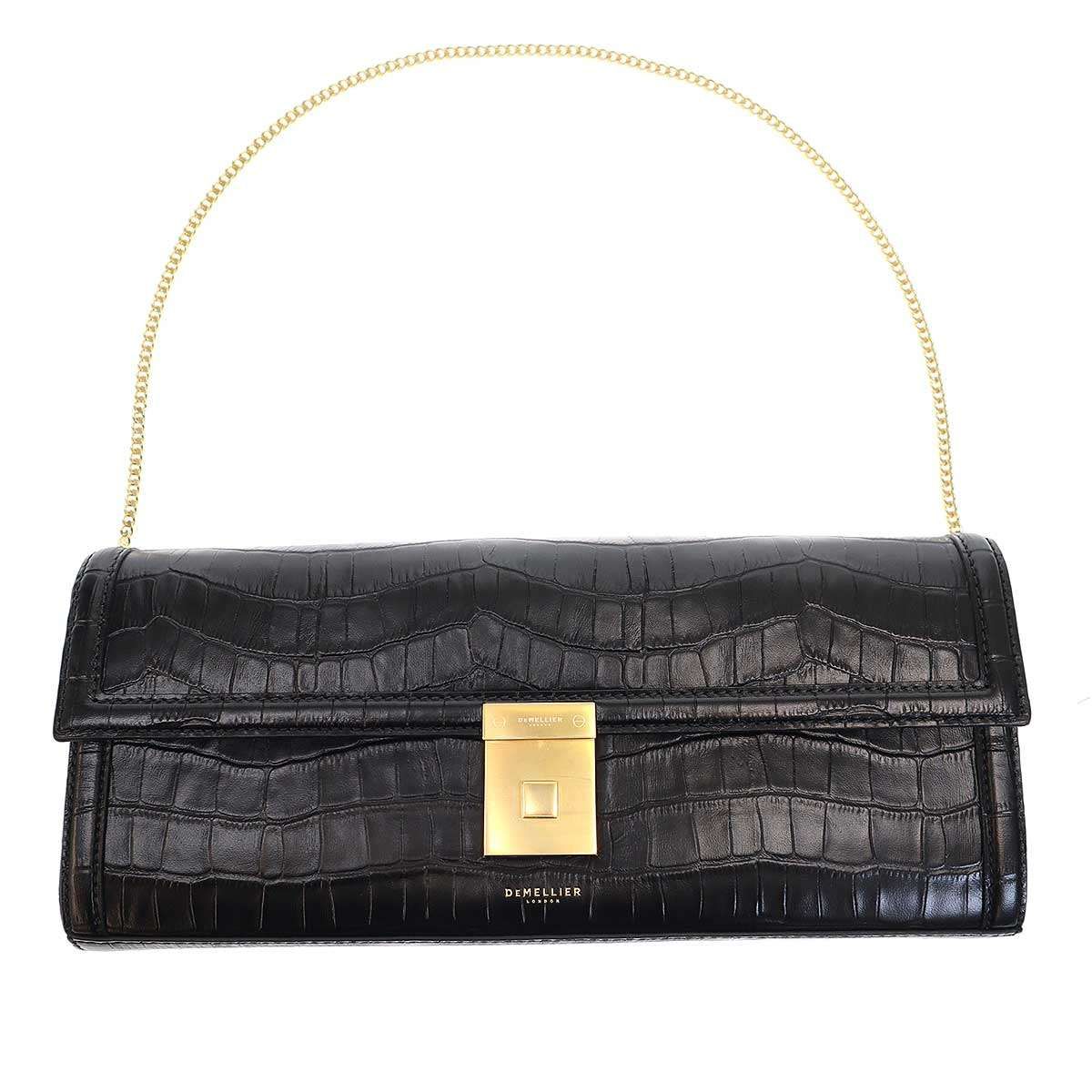 DEMELLIER LONDON デメリエーロンドン PARIS CLUTCH BAG エンボス 