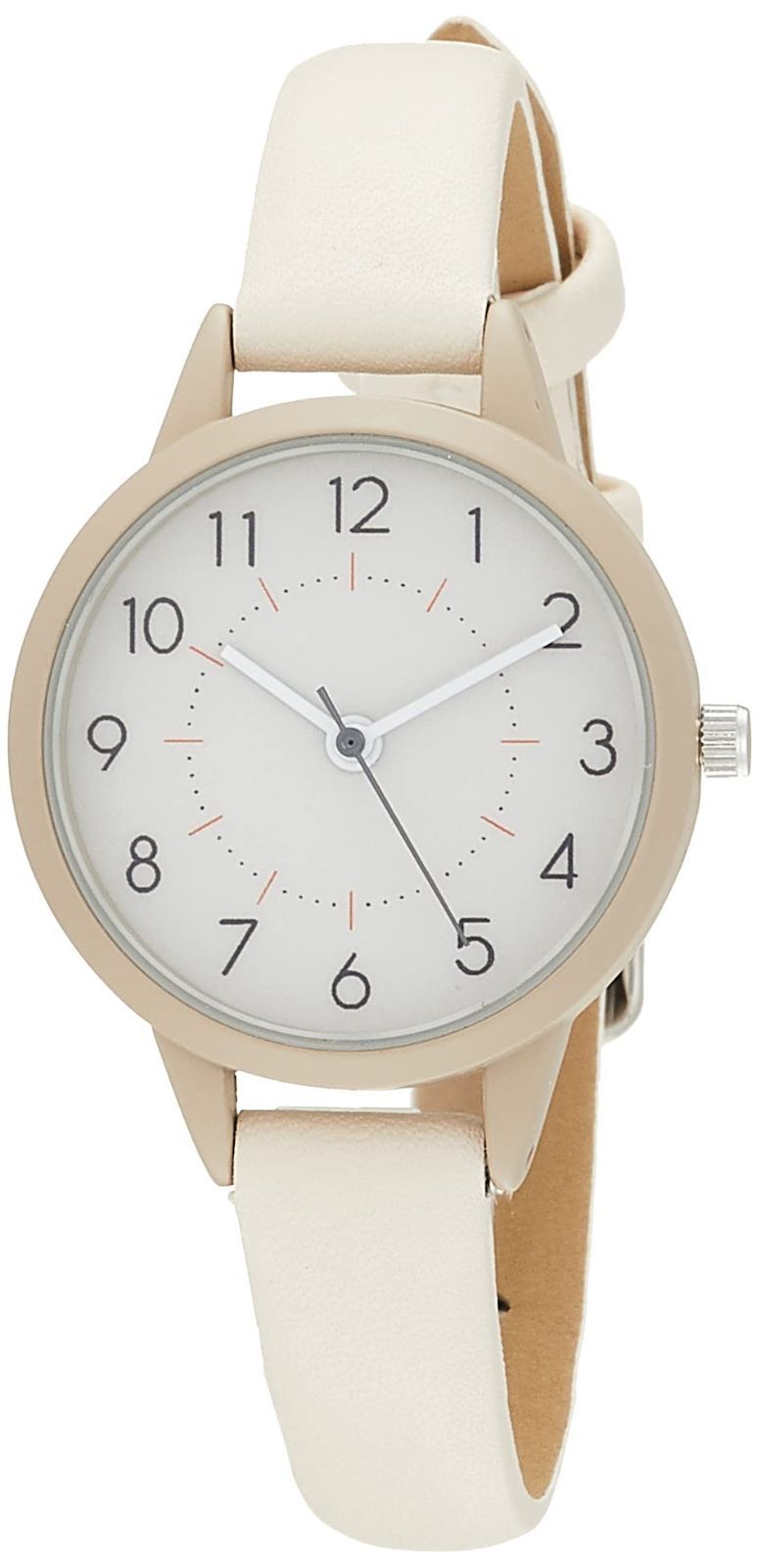 腕時計 アナログ ラッフル ニュアンス フィールドワーク 革ベルト ASS 160-1 レディース ホワイト