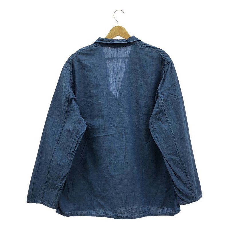 COMOLI / コモリ | ベタシャン シャツ ジャケット | 2 | ブルー