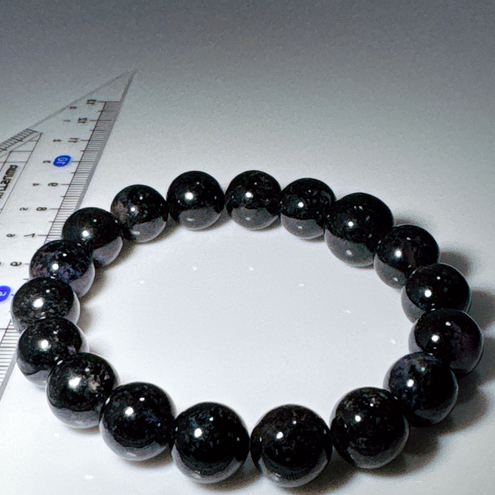 ブラックスギライトブレスレットNO25-2383