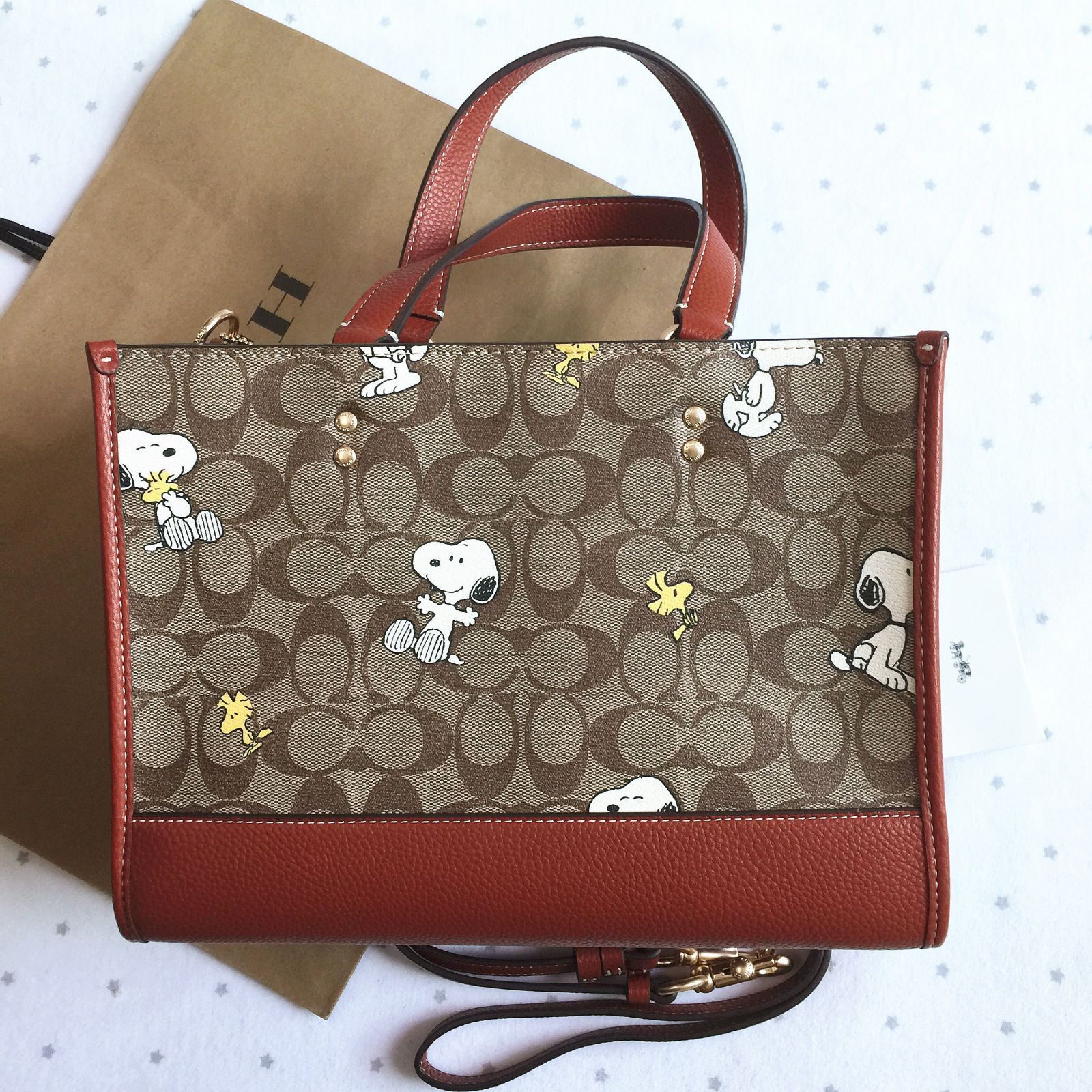 新品 COACH コーチバッグ CE862 Coach x Peanuts スヌーピーコラボ トートバッグ ショルダーバッグ 手提げバッグ  アウトレット品 新品未使用 - メルカリ