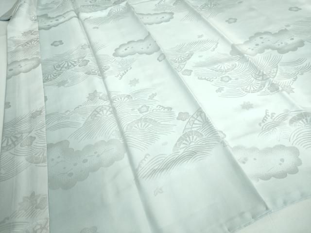 立波片輪車花地紋 暈し染め