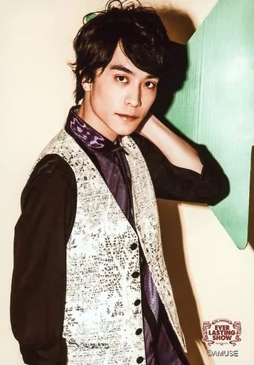 中古】生写真(男性) 平間壮一/上半身・衣装白・黒・紫・ベスト
